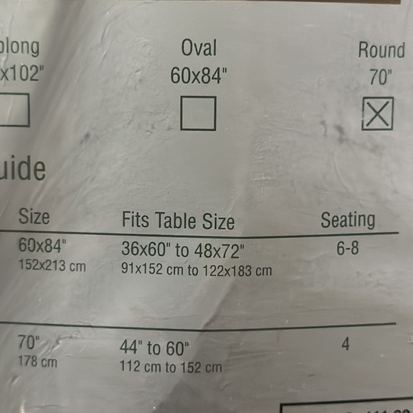 Home Classics Nantucket 70” Vinyl/Flannel Back Tablecloth - Picture 5 of 5